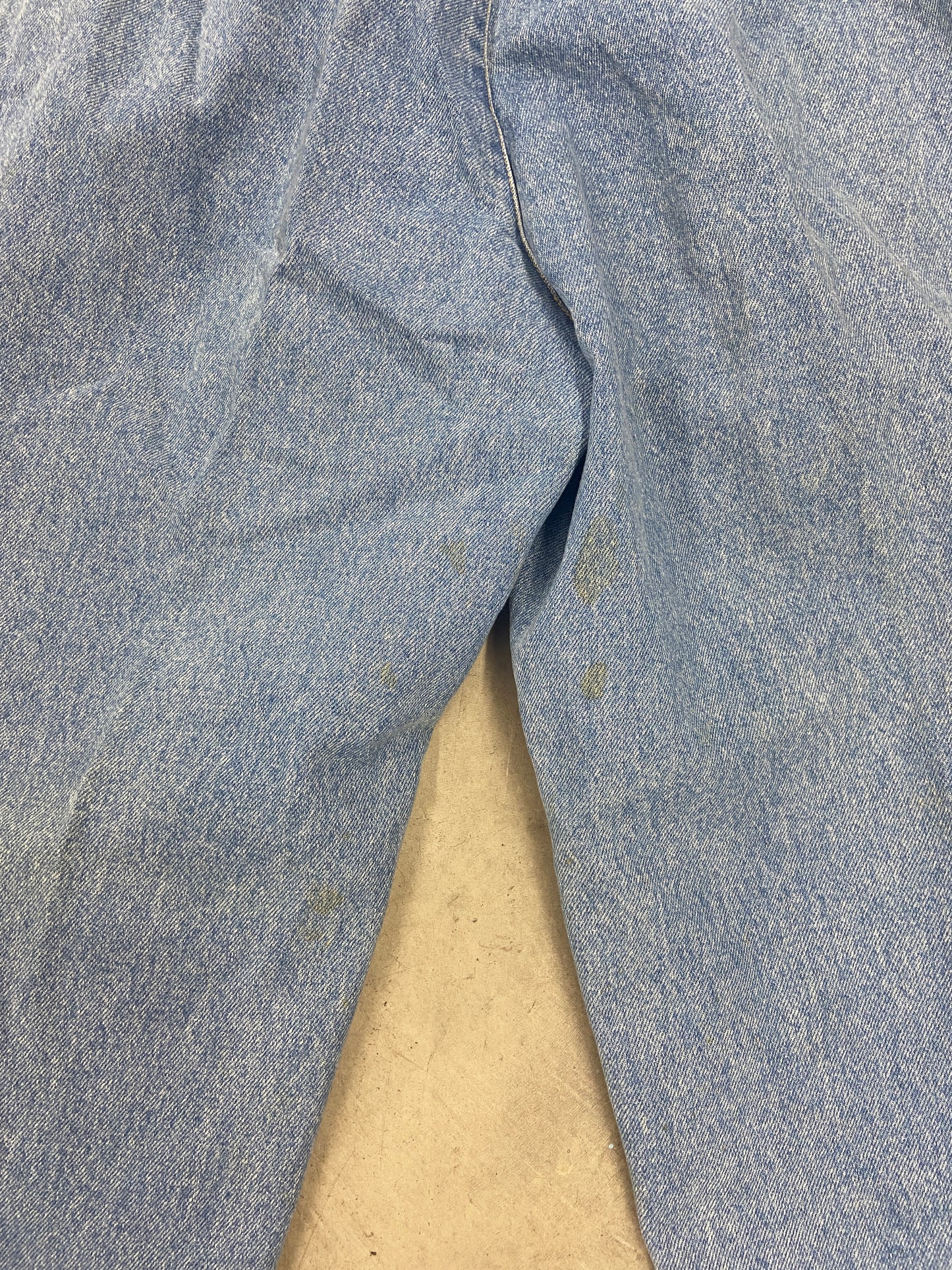 VTG Lee Split Overall Jeans Sz 28x28