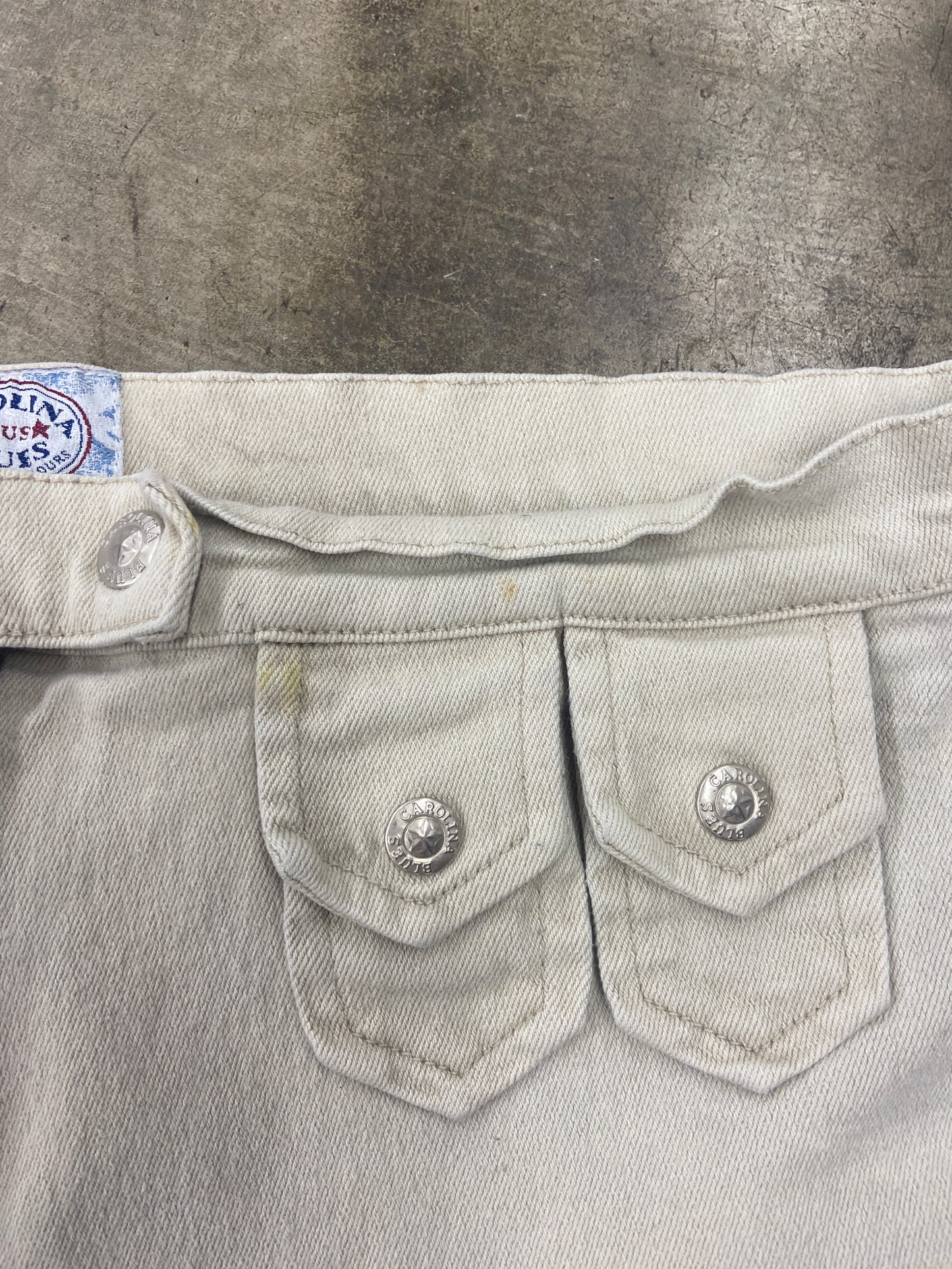 VTG Carolina Blues Small Pocket Shorts Sz 36"