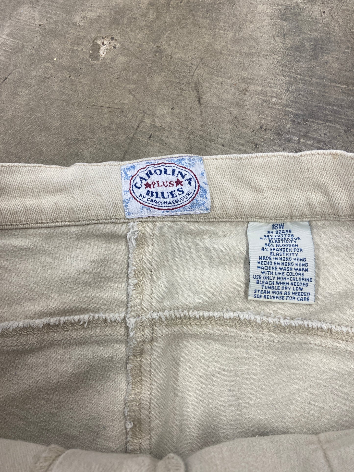 VTG Carolina Blues Small Pocket Shorts Sz 36"
