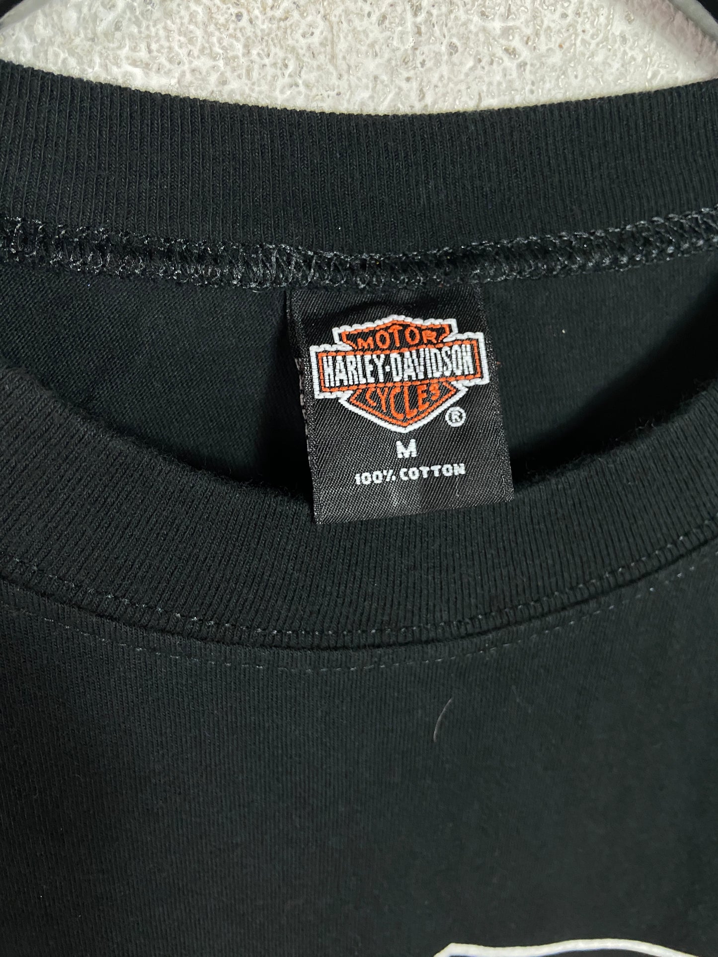 VTG 1997 Harley Davidson U.S. Virgin Island Logo Tee Sz Med