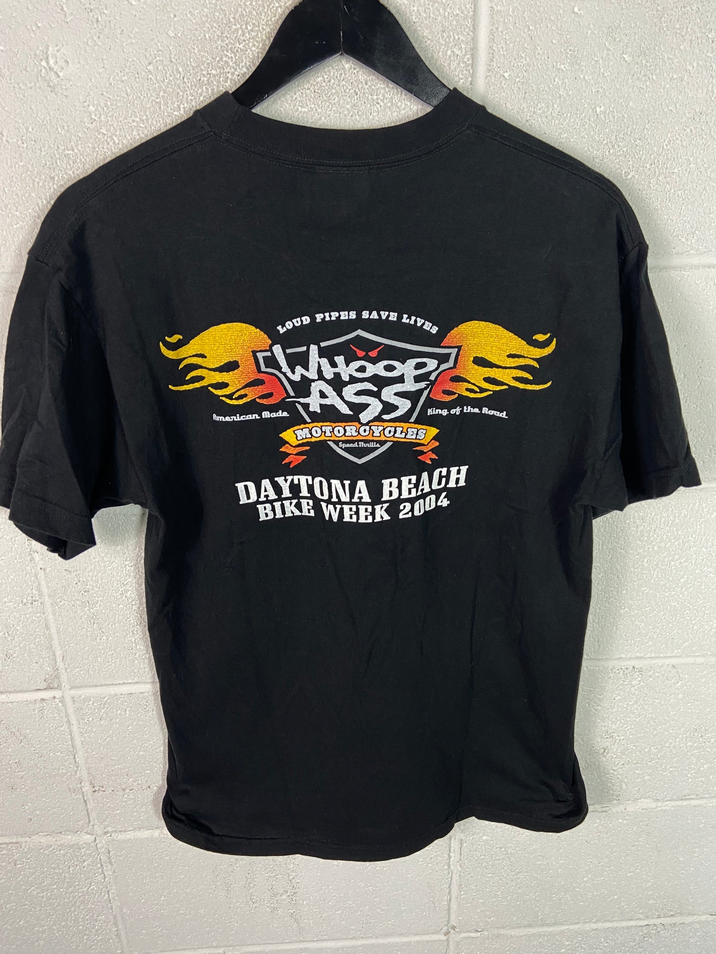 VTG 2004 Whoop Ass Motorcycles Daytona Bike Week Tee Sz Med