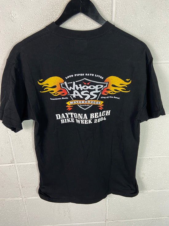 VTG 2004 Whoop Ass Motorcycles Daytona Bike Week Tee Sz Med