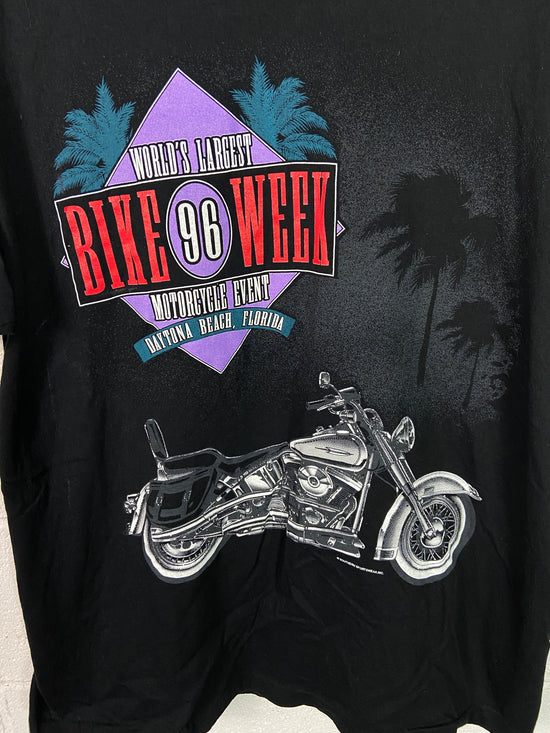 VTG 1996 World's Largest Bike Week Tee Sz Large