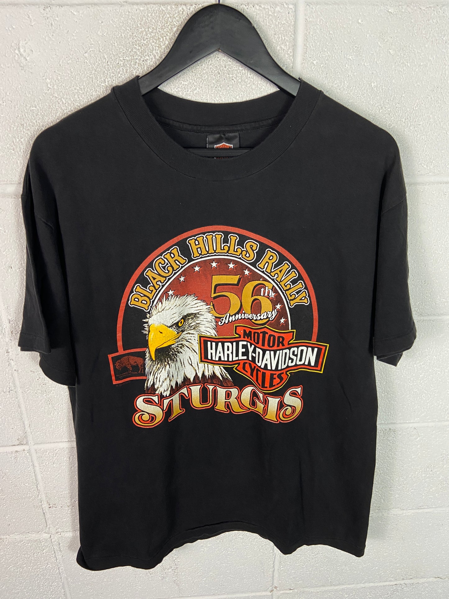 VTG Harley Davidson Sturgis Black Hills 56th Rally Tee Sz Large
