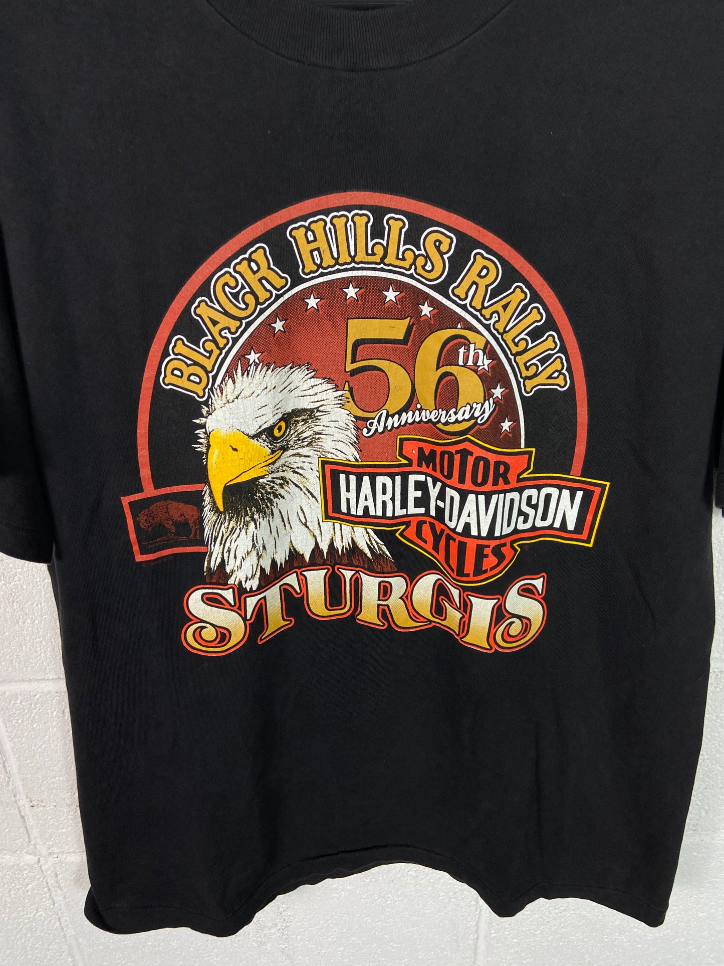VTG Harley Davidson Sturgis Black Hills 56th Rally Tee Sz Large