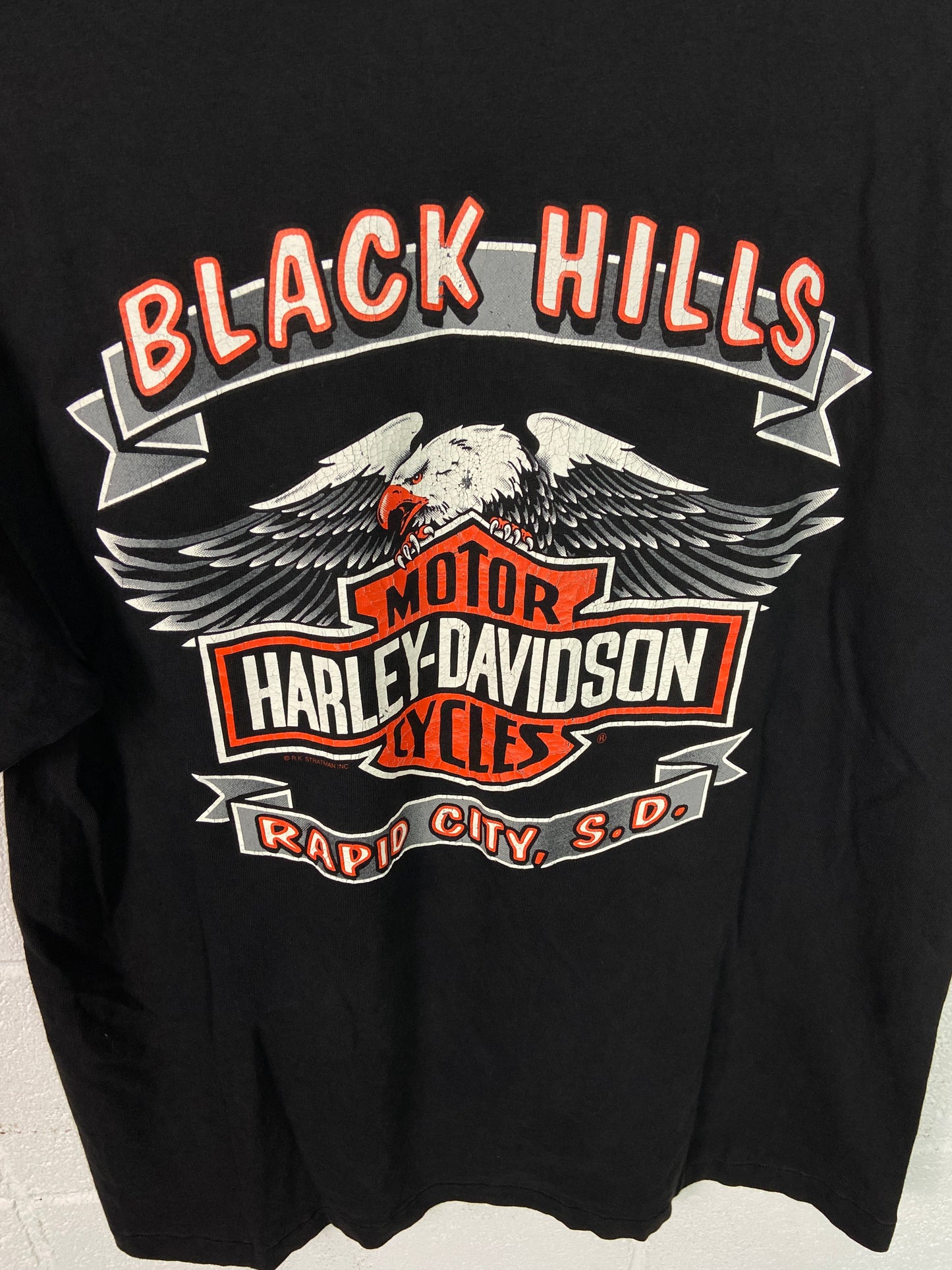 VTG Harley Davidson Sturgis Black Hills 56th Rally Tee Sz Large