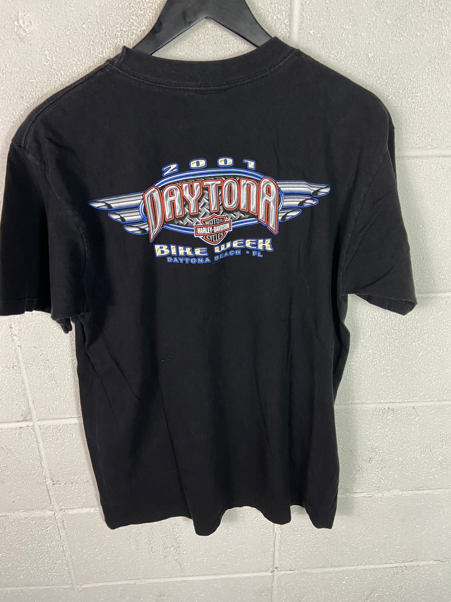 VTG Harley Davidson Eagle Lightning Tee Sz Large