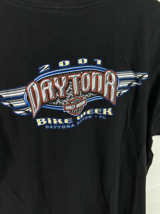 VTG Harley Davidson Eagle Lightning Tee Sz Large