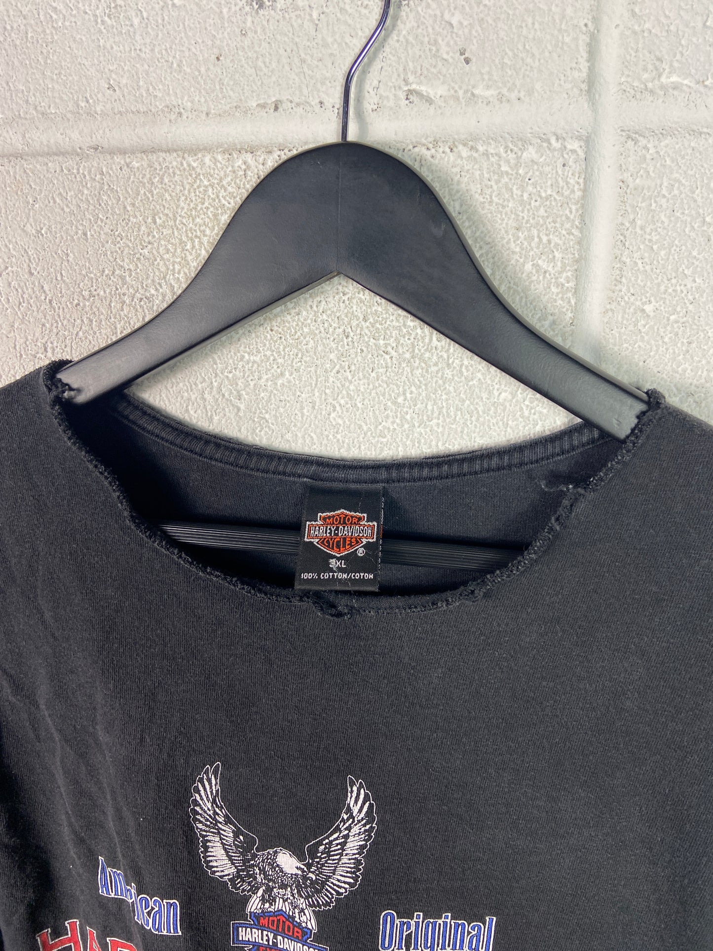VTG Aces & Eights Harley Davidson Card Tee Sz 3XL