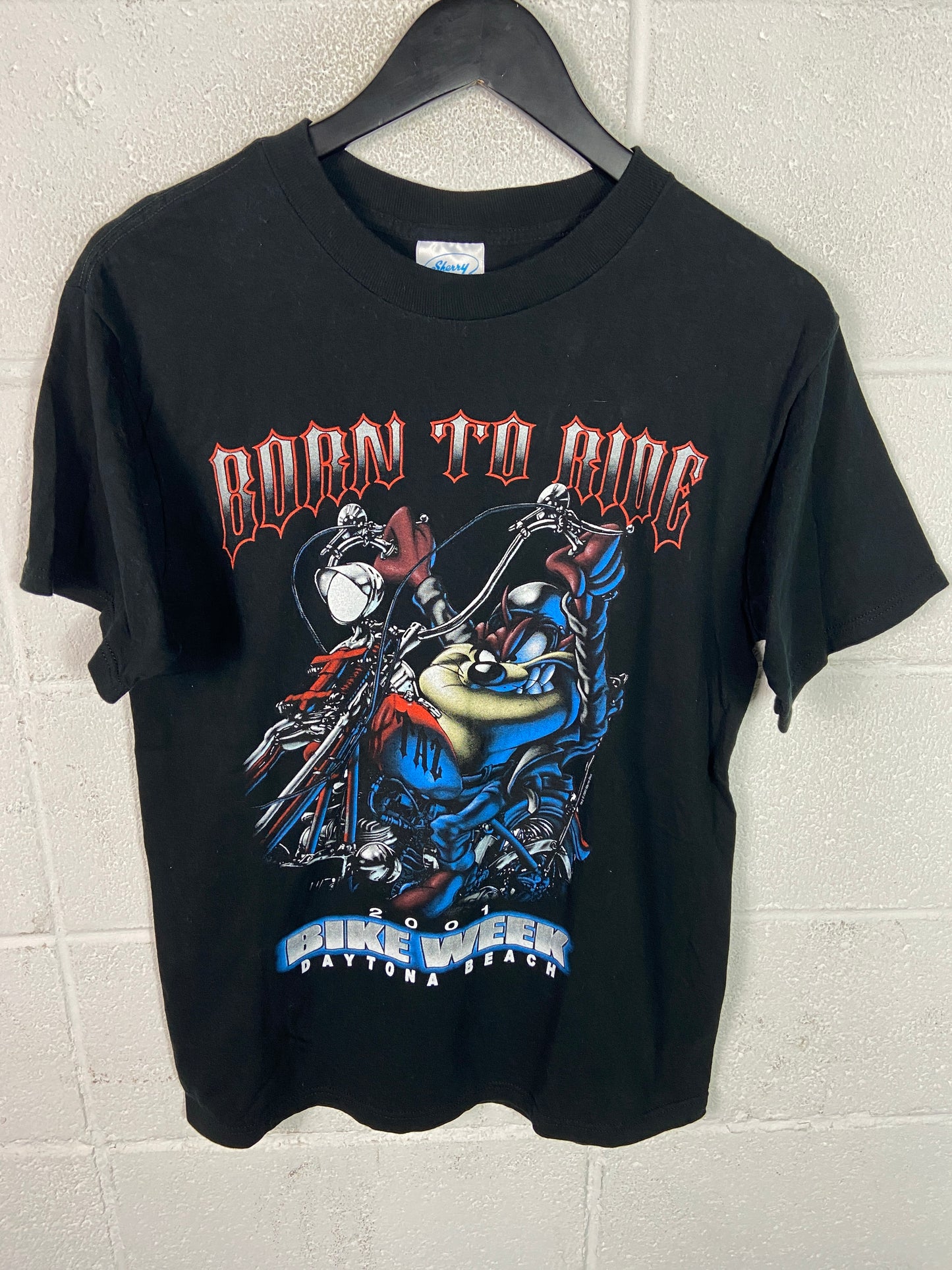 VTG 2001 Harley Davidson Taz Motorcycle Tee Sz Medium