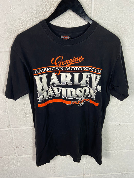 VTG 90's Harley Davidson Genuine American Motorcycles Tee Sz Medium