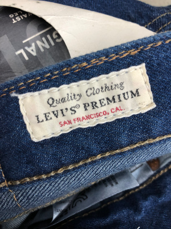 Preowned Levi's 501 Blue Denim Jeans Sz 32x34