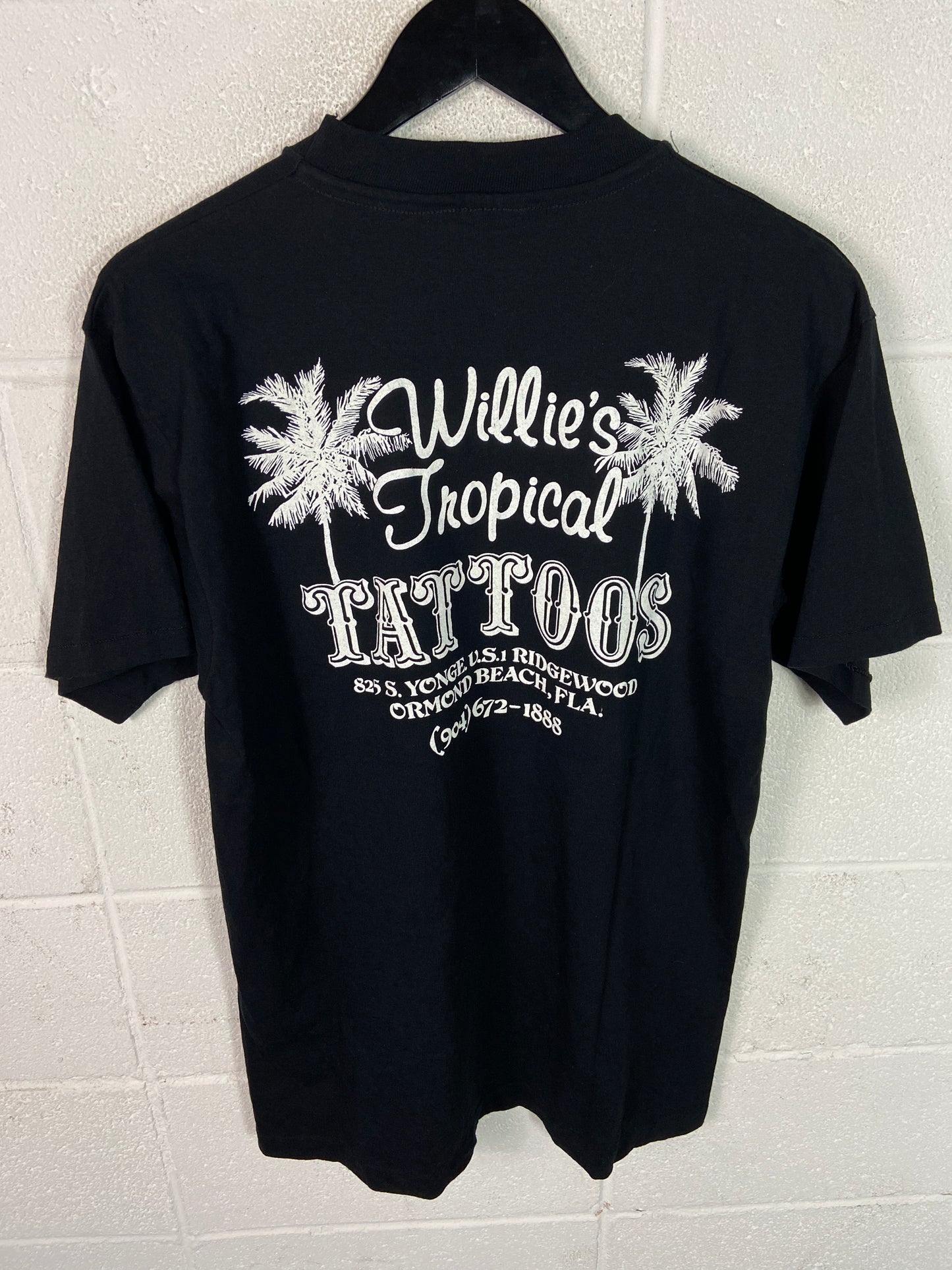 VTG 1996 Tropical Tattoo Studio Daytona Tee Sz Large