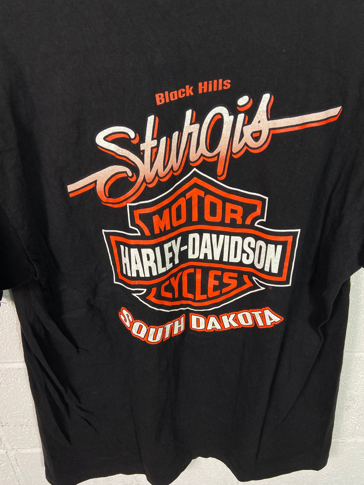 VTG Harley Davidson Racing Ride Hard Tee Sz Large