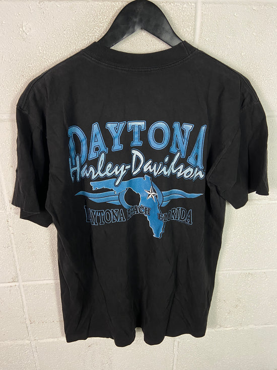 VTG 1995 Harley Davidson Bike Week Cafe Tee Sz Med