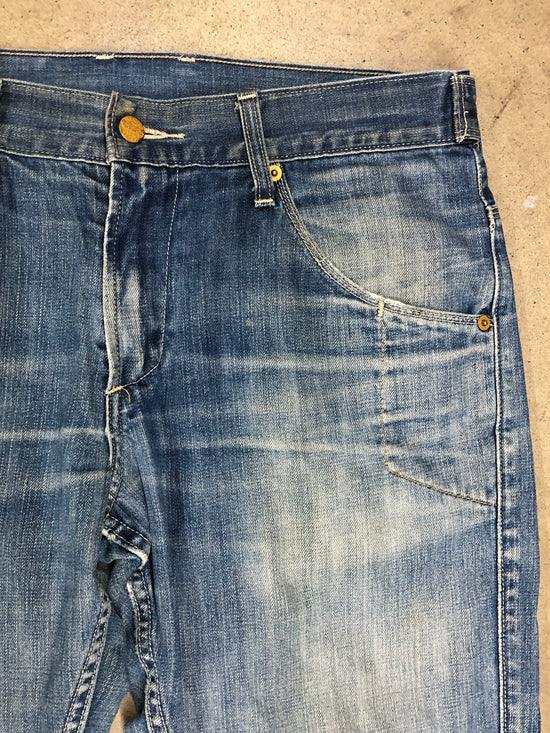 VTG Levi's 511 Reworked Stitched Blue Denim Jeans Sz 33x30