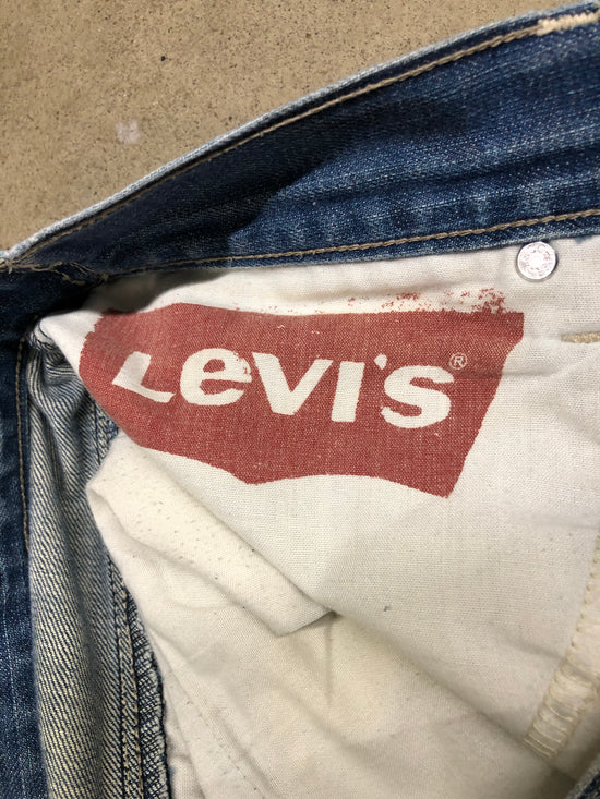 VTG Levi's 511 Reworked Stitched Blue Denim Jeans Sz 33x30