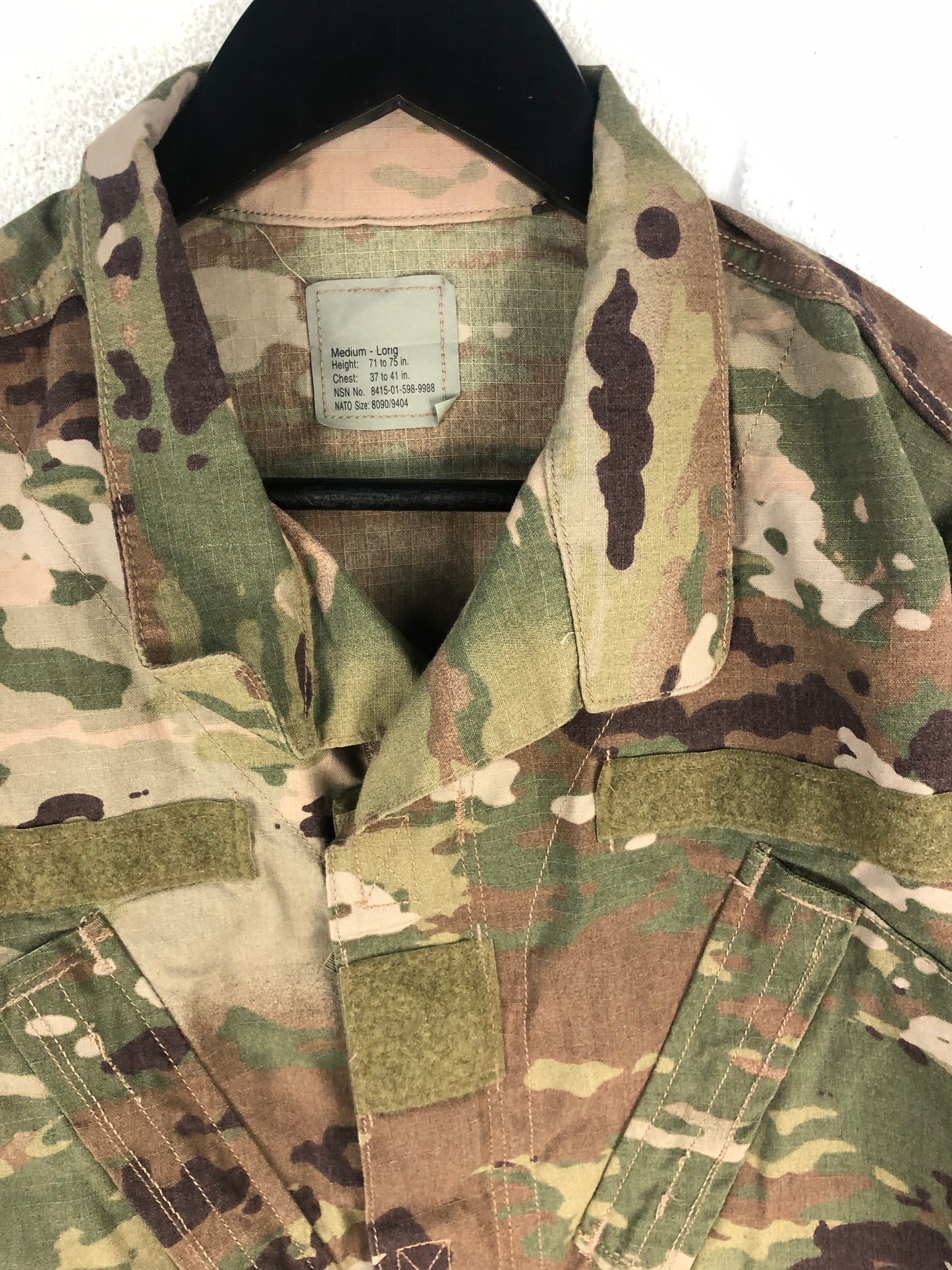 Military NOS Camo Combat Jacket Sz L