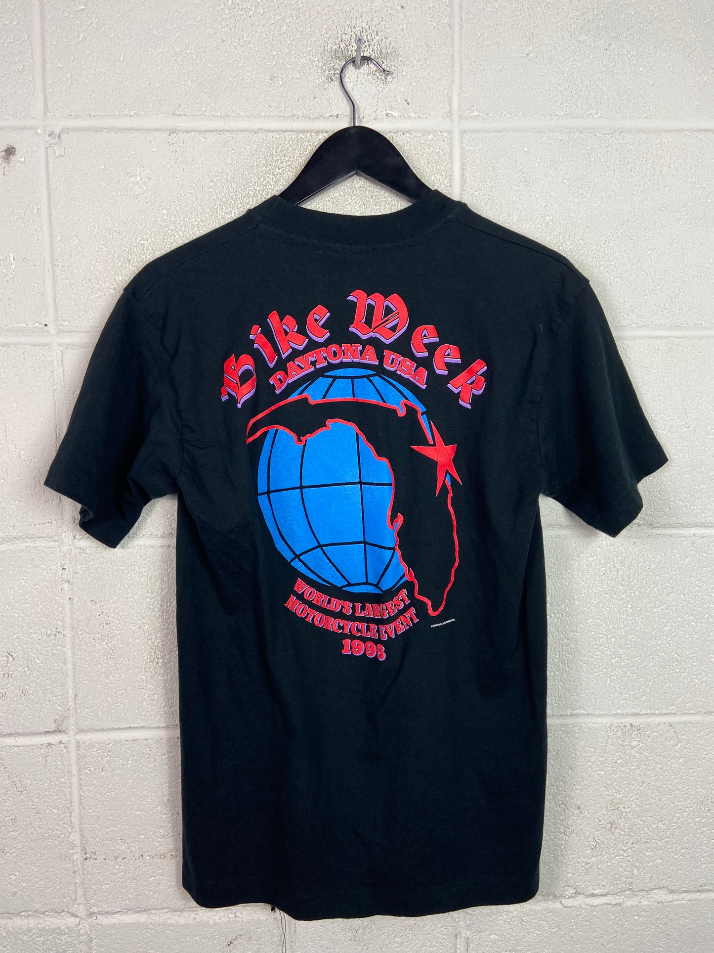 VTG Worlds Largest Bike Week '96 Motorcycle Tee Sz M