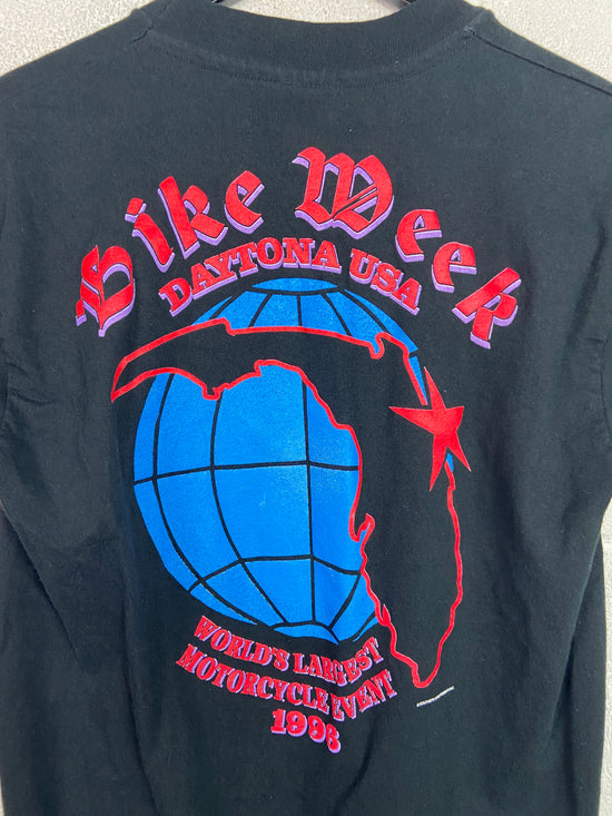 VTG Worlds Largest Bike Week '96 Motorcycle Tee Sz M