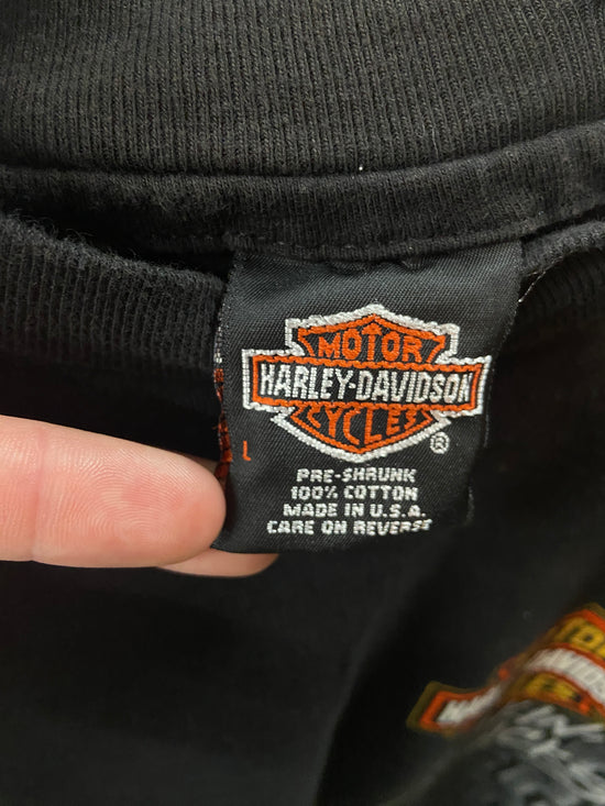 VTG Harley Davidson Makin' Tracks '92 Nevada Tee Sz L