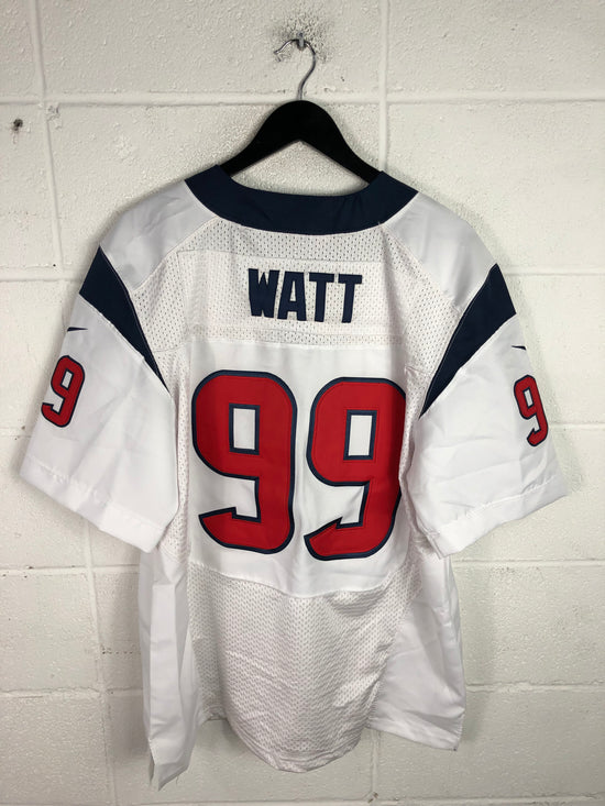 Houston Texans White JJ Watt Jersey Sz L