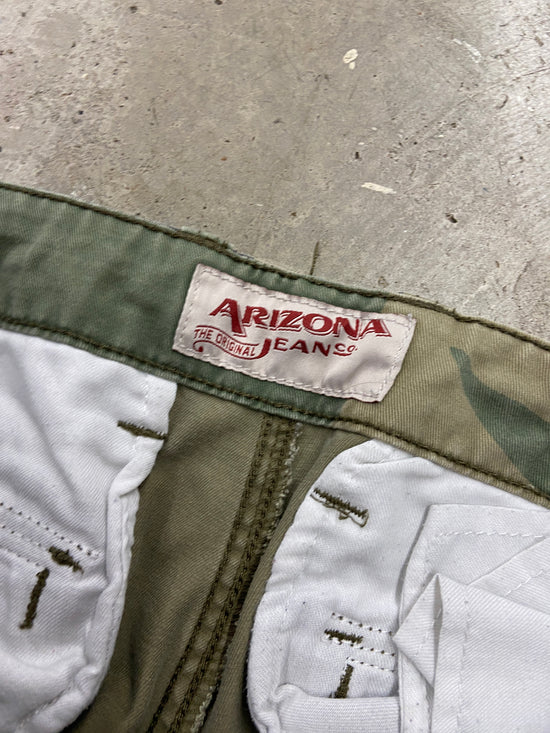 VTG Arizona Army Camo Cargo Pants Sz 32x30