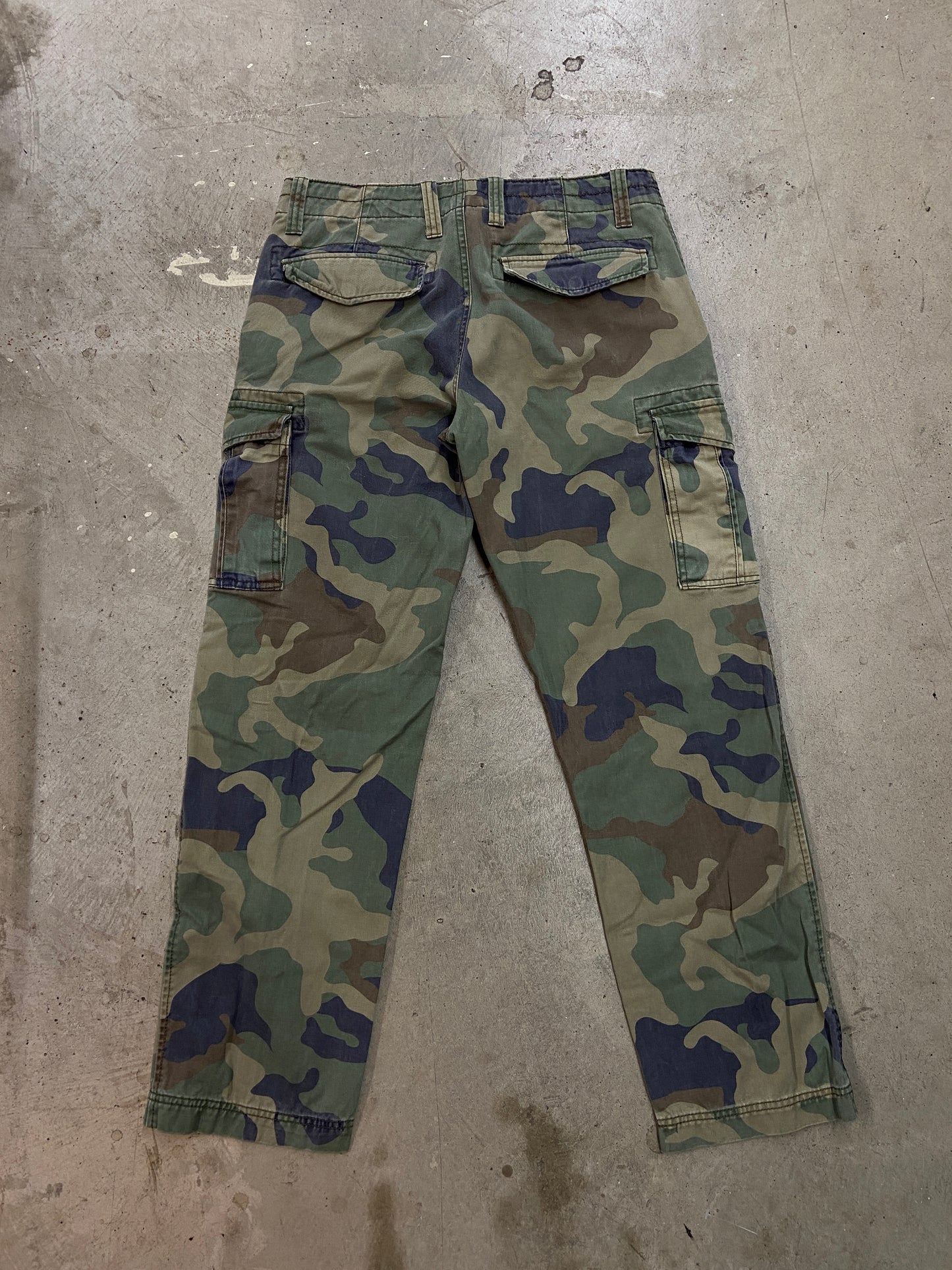 VTG Arizona Army Camo Cargo Pants Sz 32x30