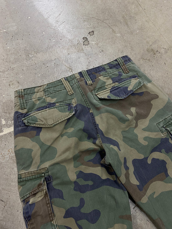 VTG Arizona Army Camo Cargo Pants Sz 32x30