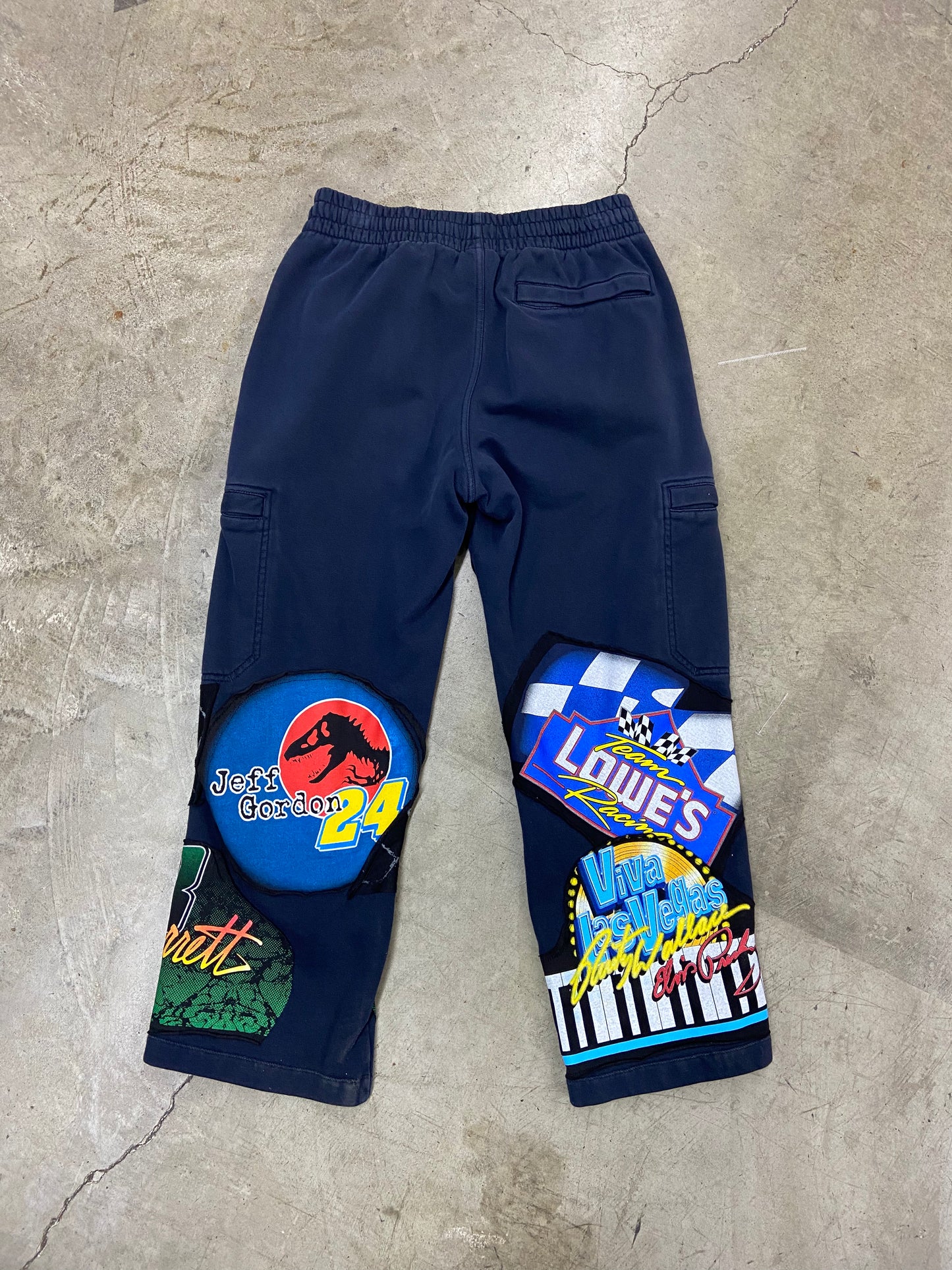 Denim Donna Reworked Nascar Sweatpants Sz M