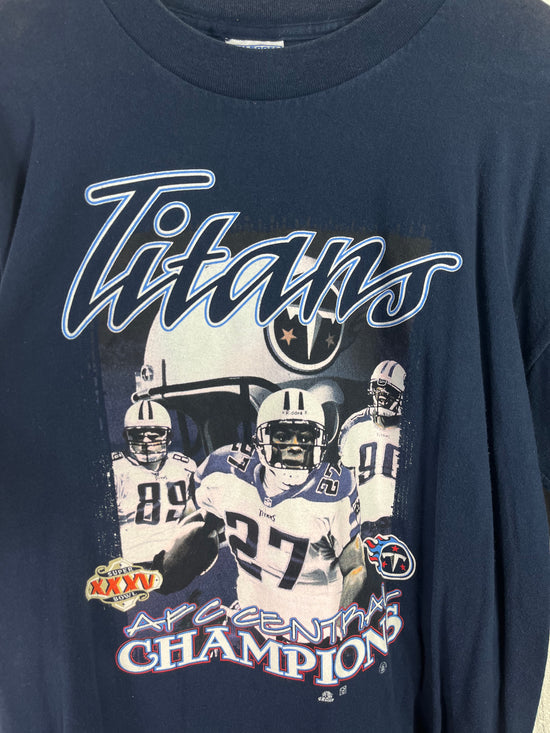 VTG Tennessee Titans 2000 AFC Champs L/S Shirt Sz XL