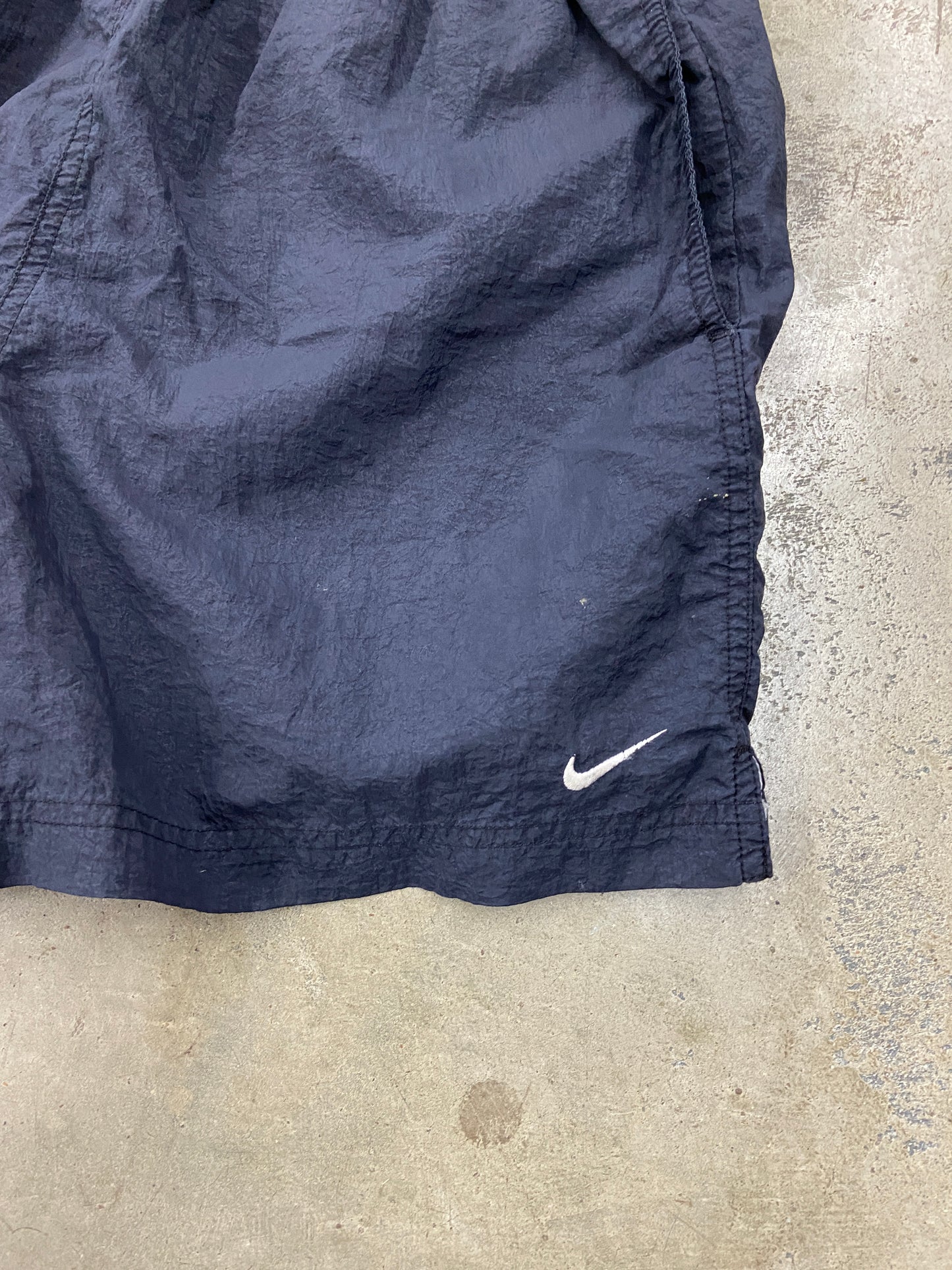 VTG Youth Nike Black Nylon Shorts Sz S