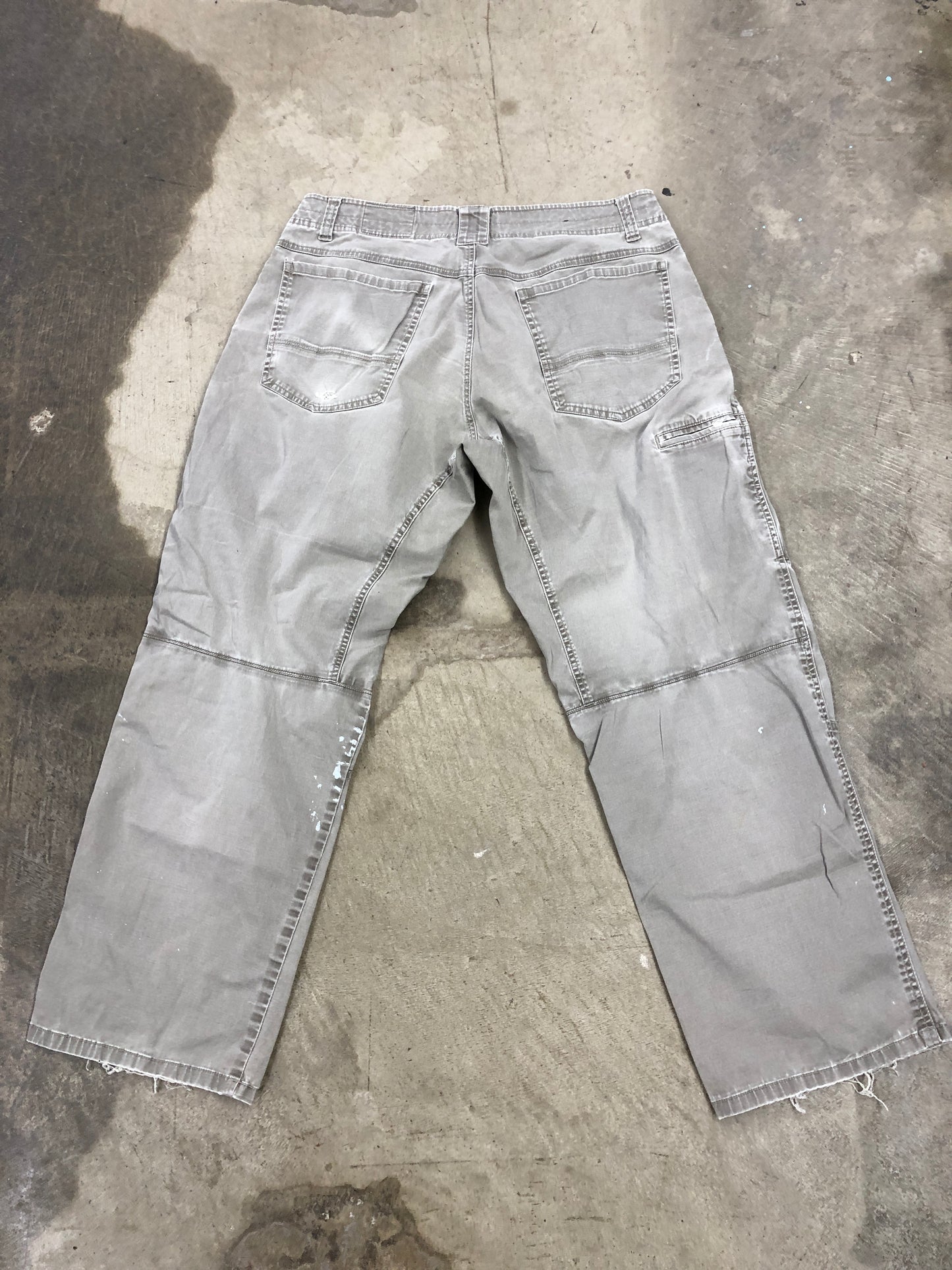 Y2K Kuhl Light Grey Patina Dye Jeans Sz Wmns 16