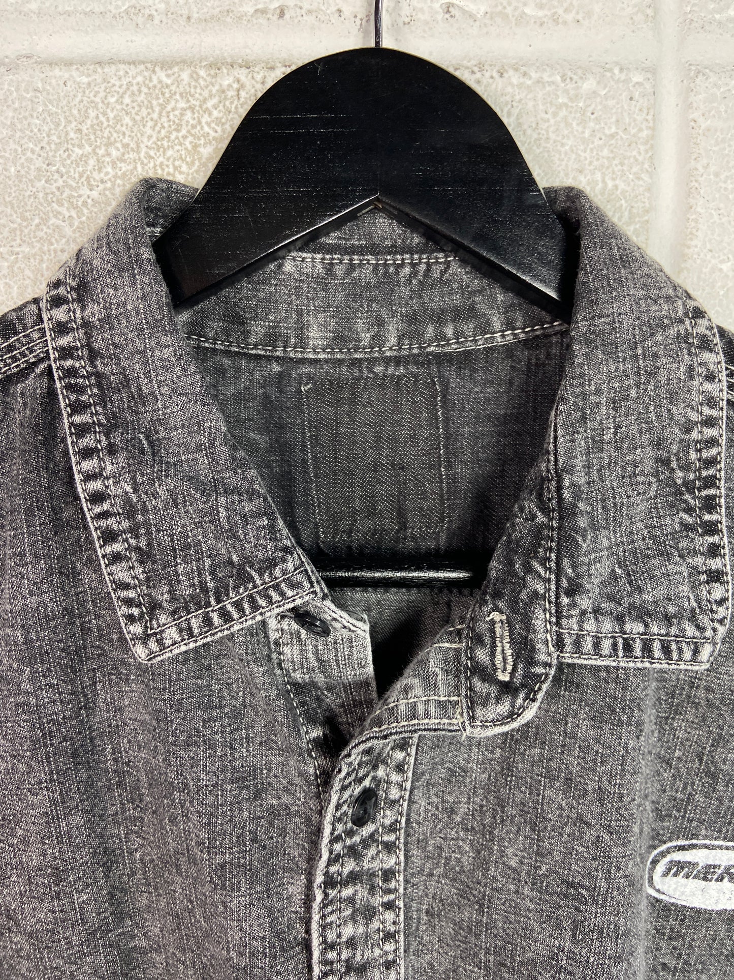 Merci Beaucoup Custom Black Denim Wmns Shirt Sz L