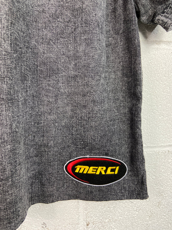 Merci Beaucoup Custom Black Denim Wmns Shirt Sz L