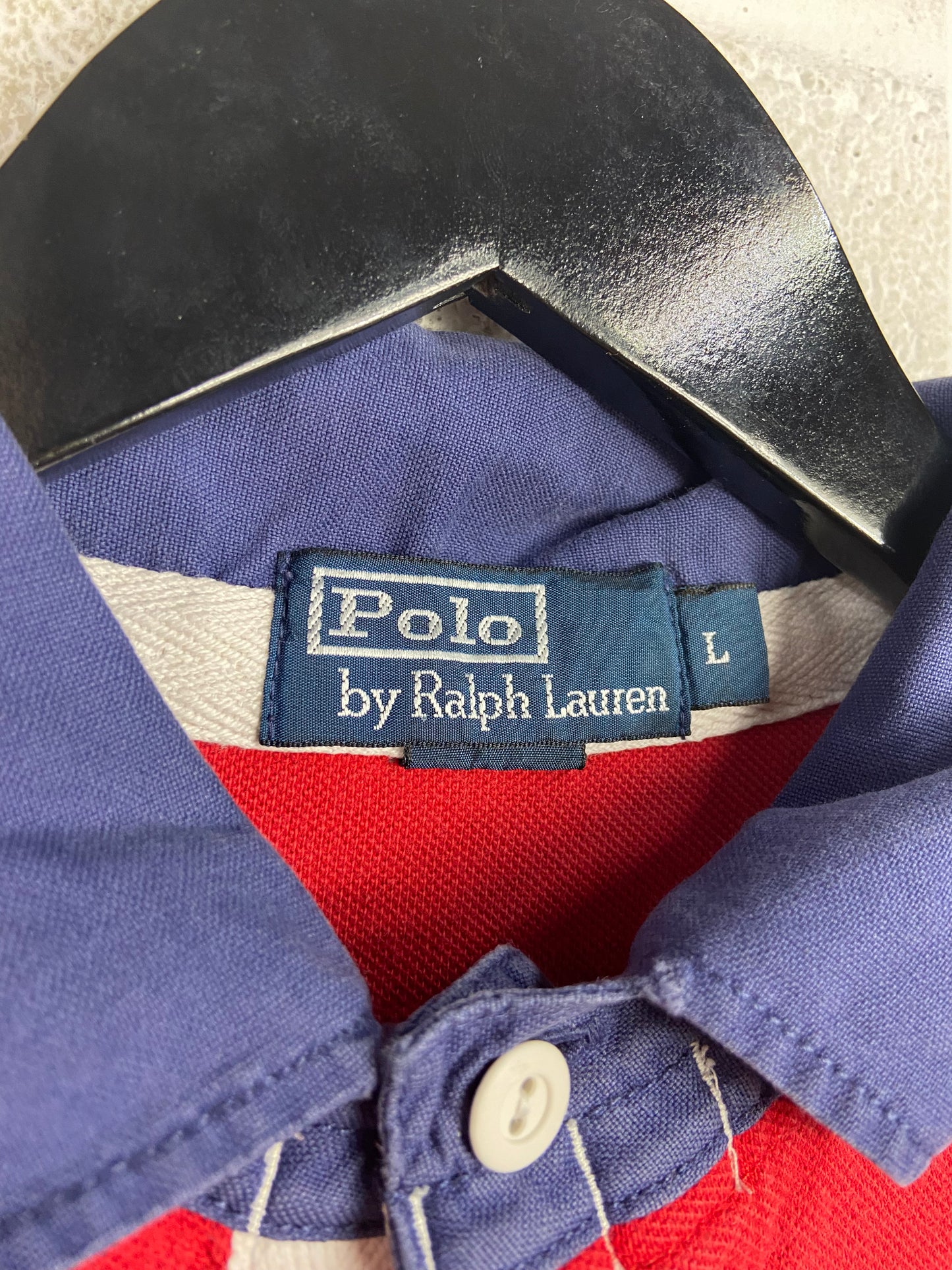 VTG Polo Ralph Lauren Crest S/S Polo Shirt Sz L