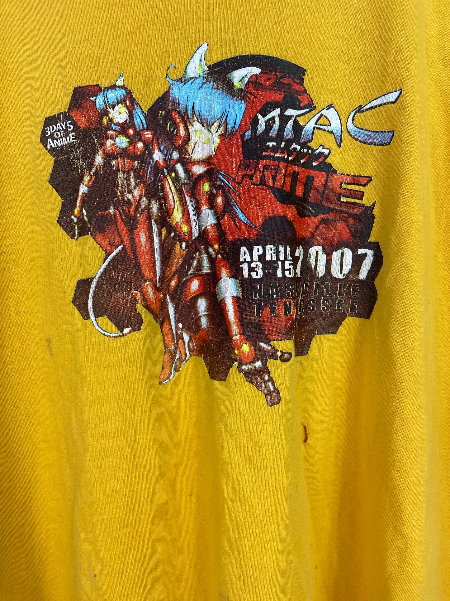 VTG Anime Convention Nashville Tennessee Tee Sz XL