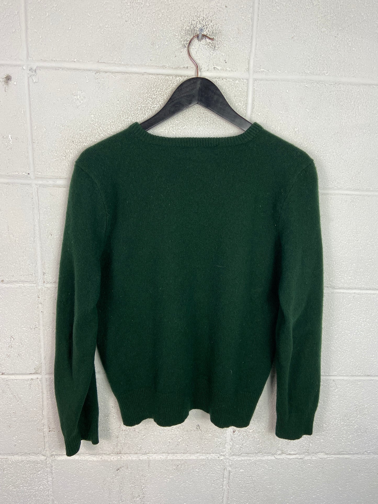 VTG Polo Ralph Lauren Green Wool Sweater Sz M