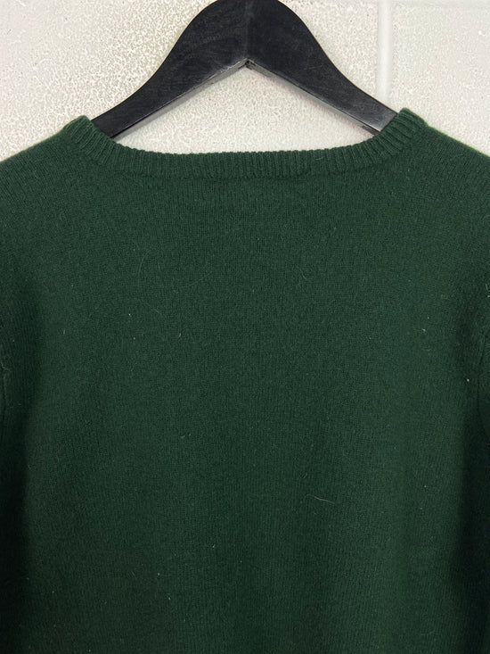 VTG Polo Ralph Lauren Green Wool Sweater Sz M