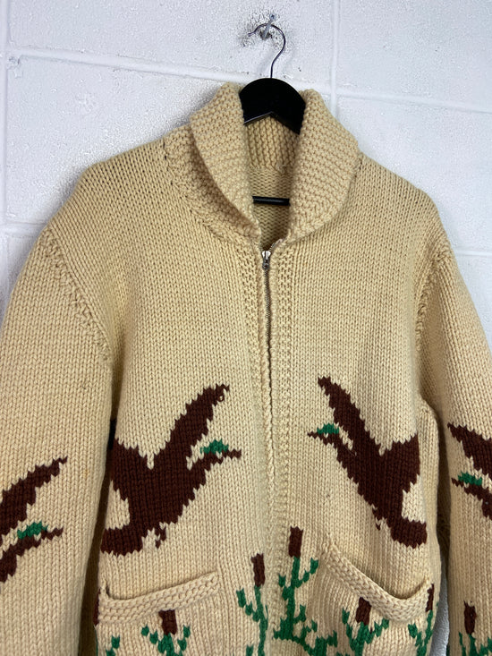 VTG Duck Heavyweight Cowichan Wool Zip Up Jacket Sz XXL