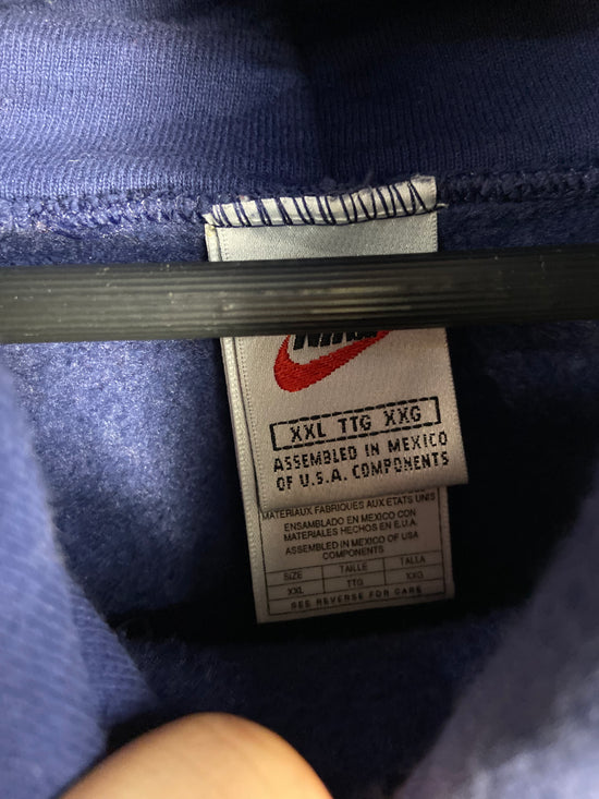 VTG Nike Navy Heavyweight Hoodie Sz XXL