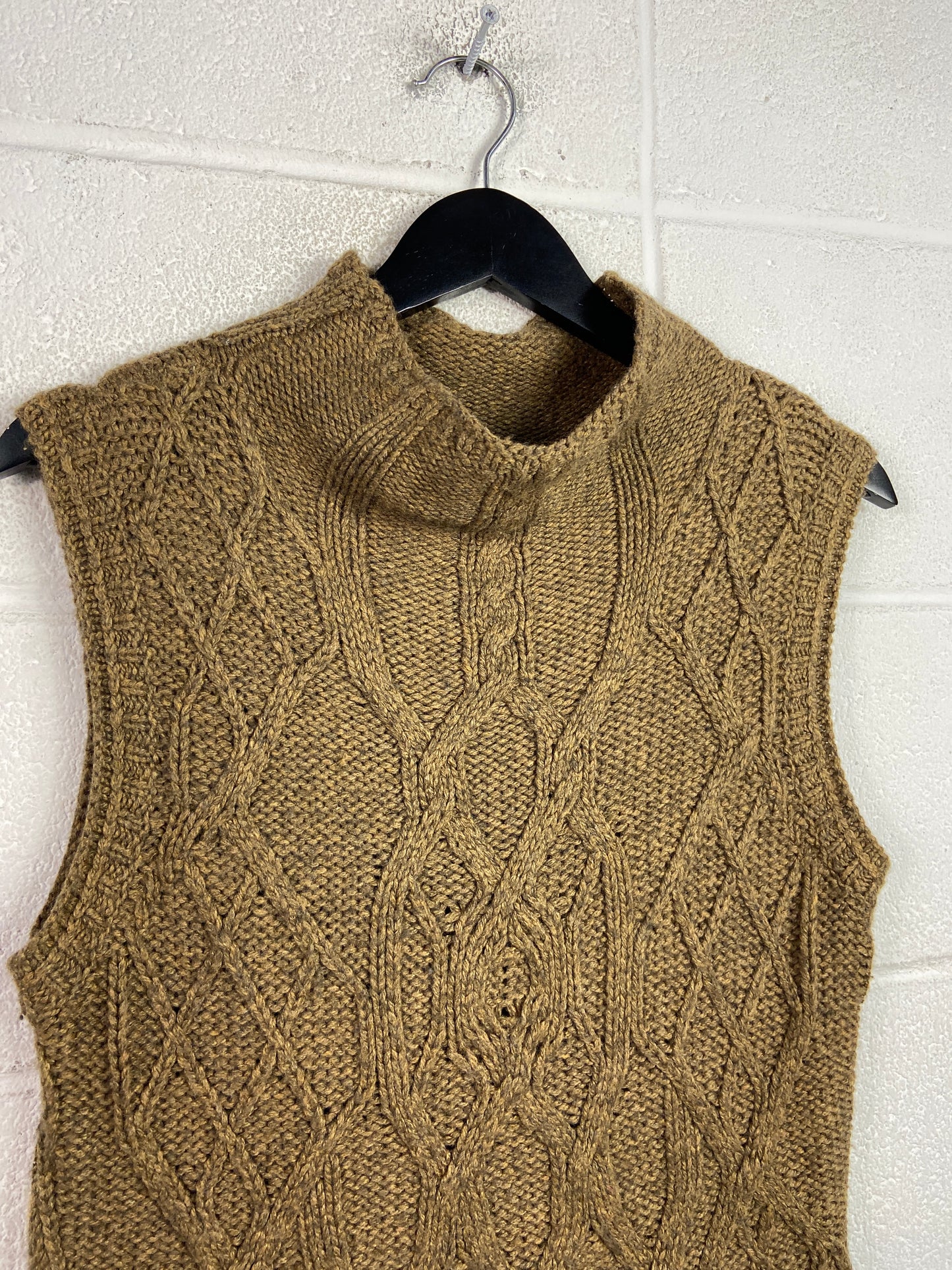 VTG DKNY Asymmetric Knitted Sweater Vest Sz L