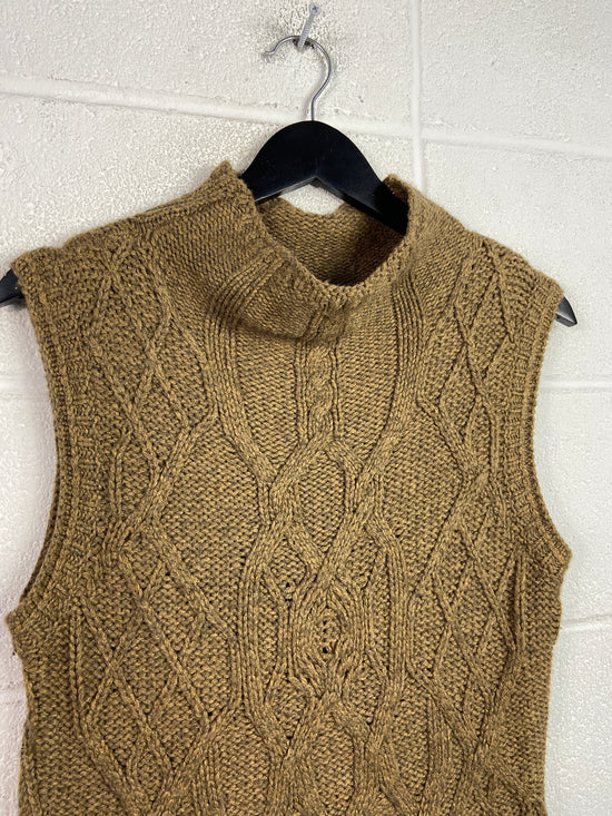 VTG DKNY Asymmetric Knitted Sweater Vest Sz L