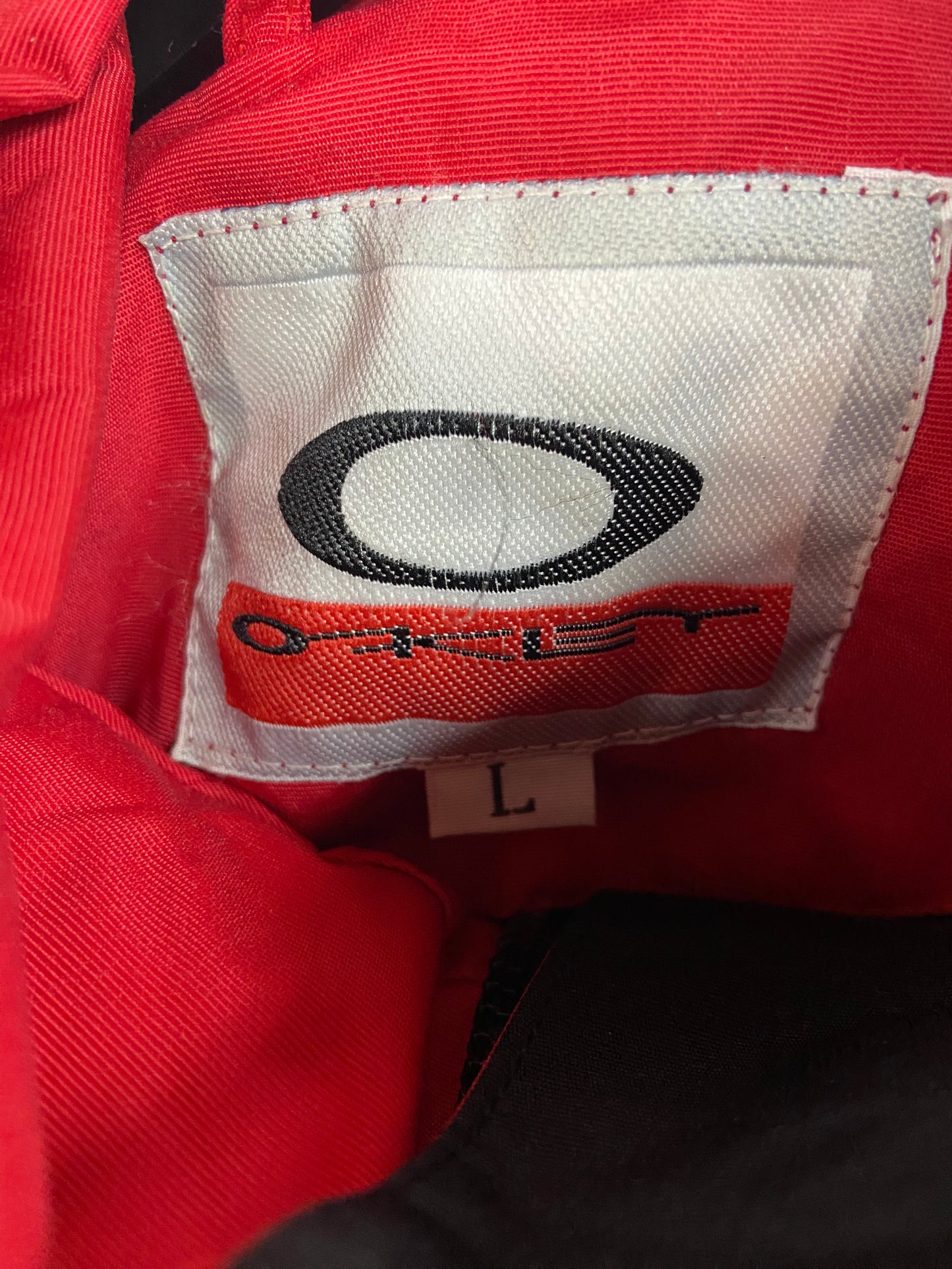 Y2K Oakley Outdoor Red Shell Ski Jacket Sz L