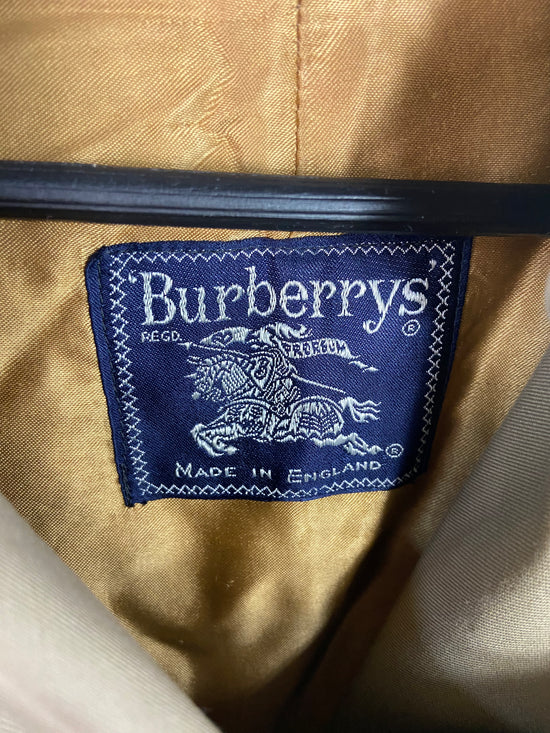 VTG Burberry Tan Trench Coat Sz M