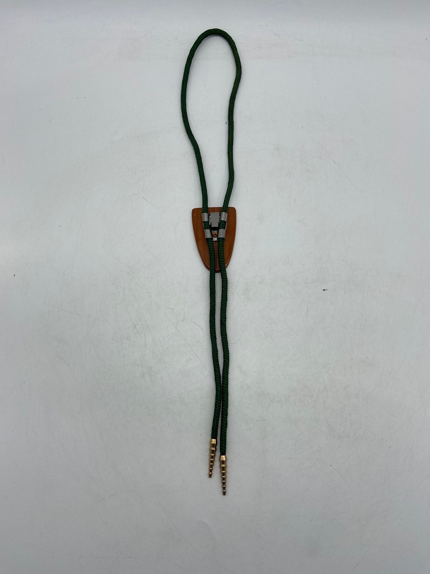 Green/Wood Bolo Tie