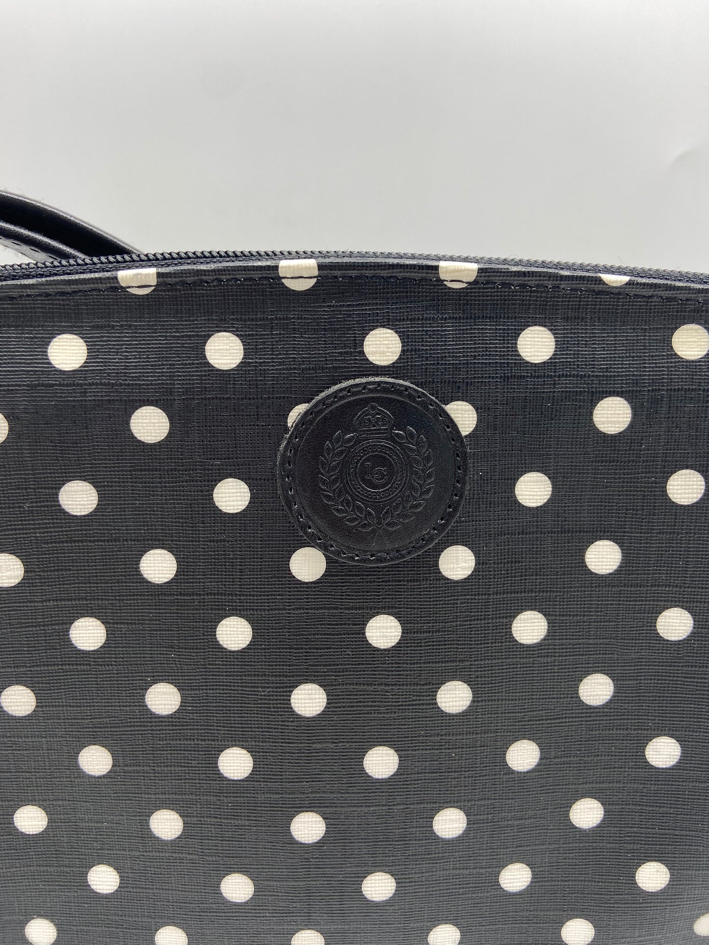 LIz Claiborne Leather Polka Dot Purse