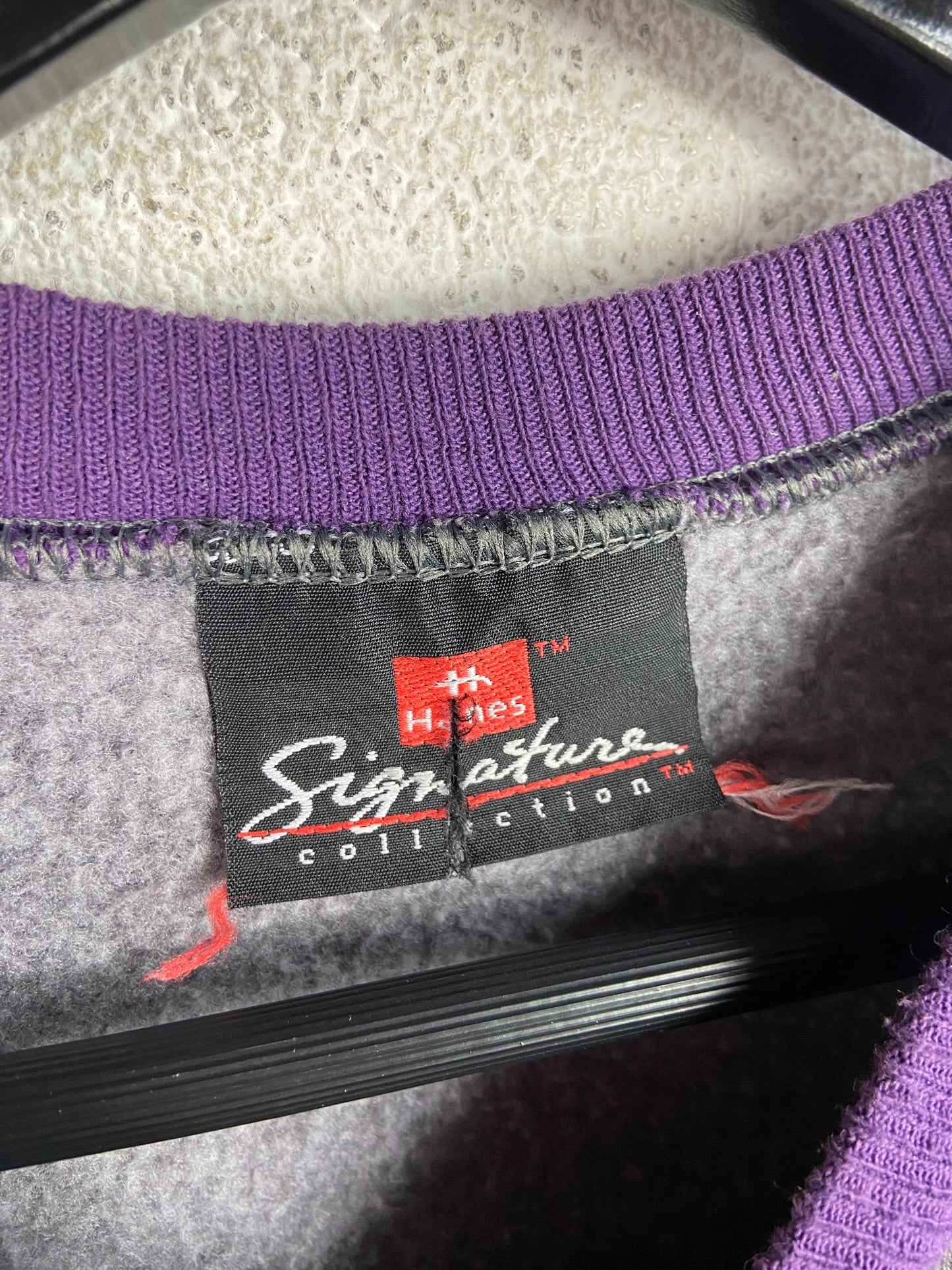 VTG BUM Equipment Purple/Gray Sweatshirt Sz M/L