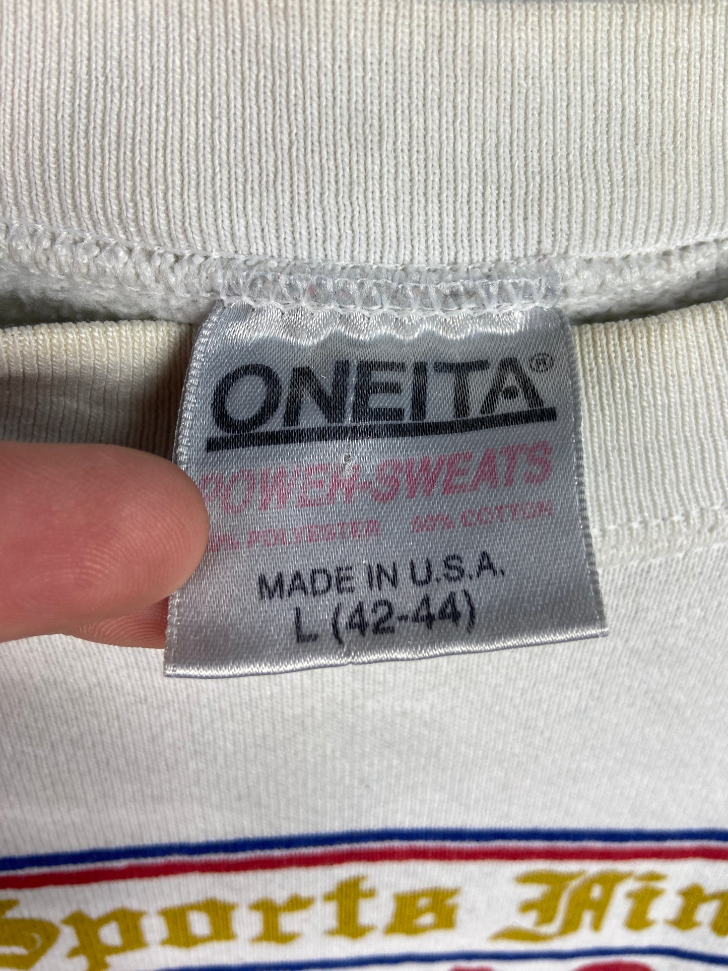 VTG Atlanta Braves Twice As Nice NL Champs Crewneck Sz S