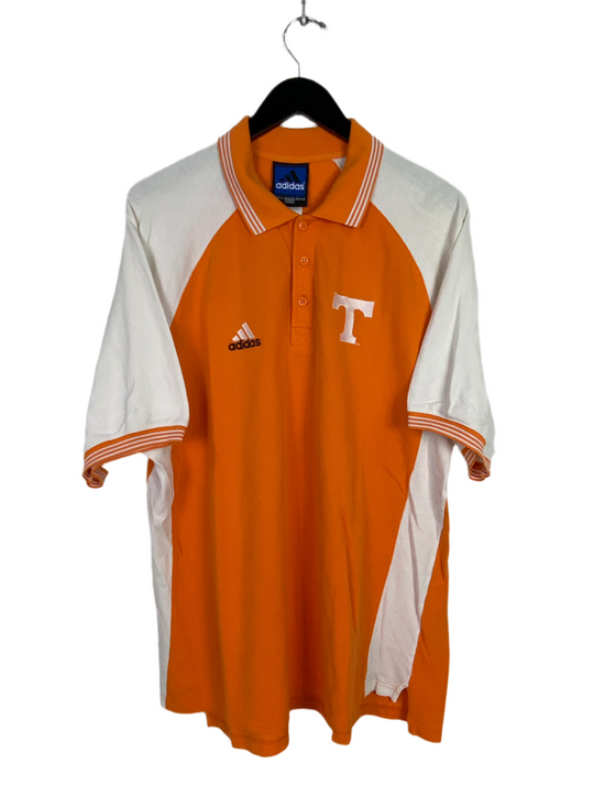 VTG Adidas Tennessee Vols Short Sleeve Polo Shirt Sz XL